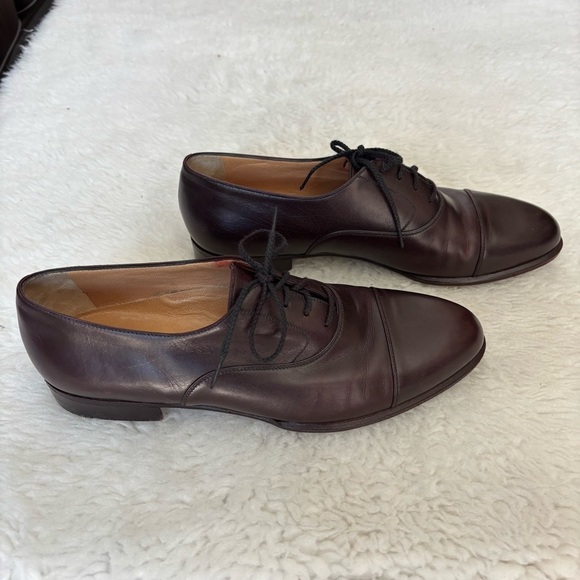 a. testoni Dark Brown Leather Men\'s Dress Shoes size 10 M main image 6
